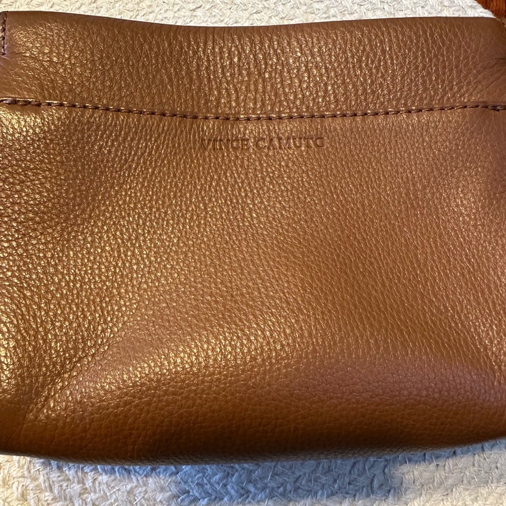 Vince camuto leather clutch bag